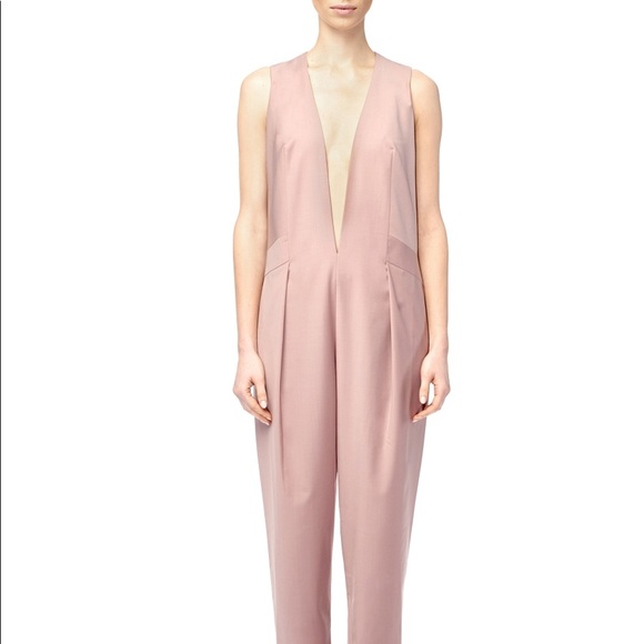 Pale Pink Sleeveless Jumpsuit - Picture 5 of 6